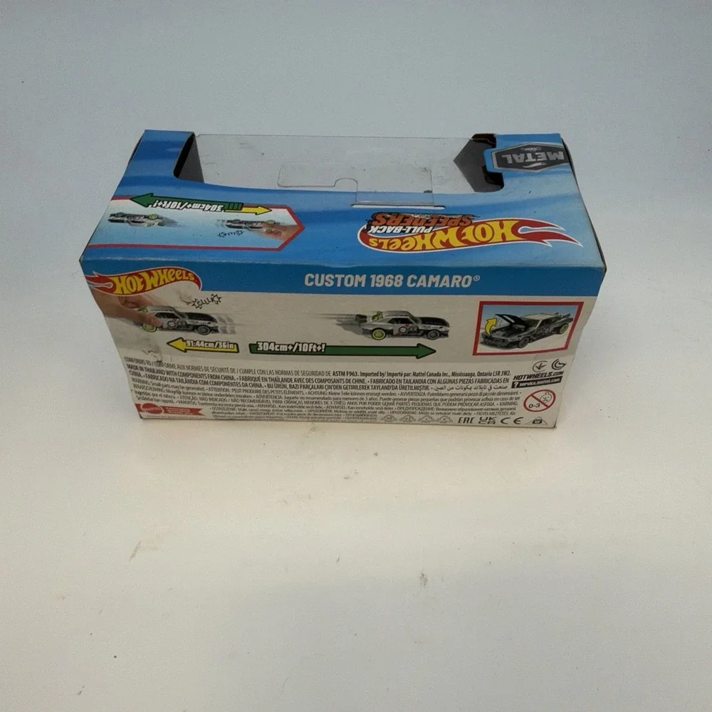 2025 Hot Wheels Pull Back Speeders Custom 1968 Camaro Metal Muscle Mania Mattel